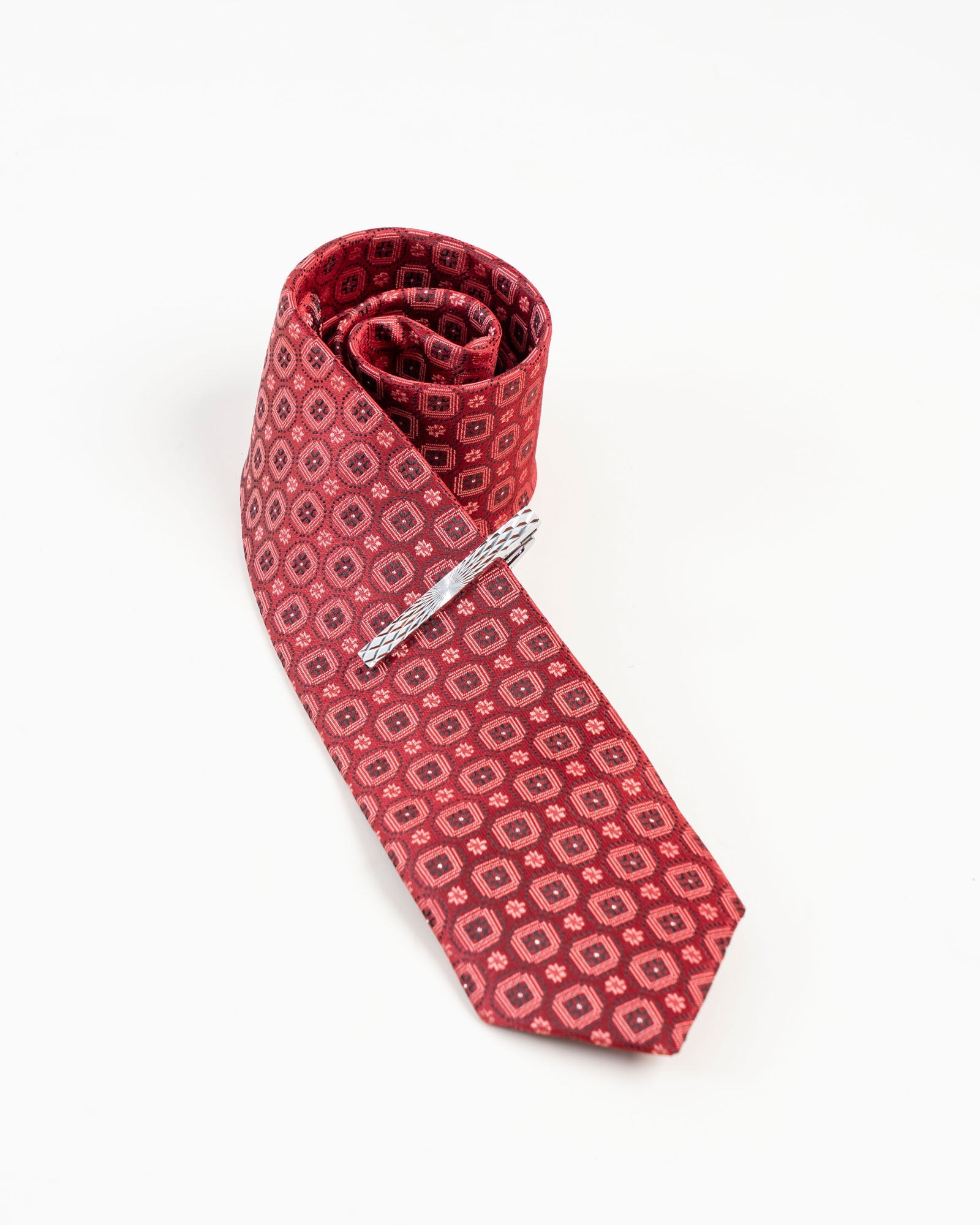 Black Line Gold-Tone Tie Clip
