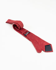 Red Textured Pattern Tie Set