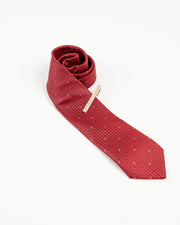 Crystal Accent Gold-Tone Tie Clip