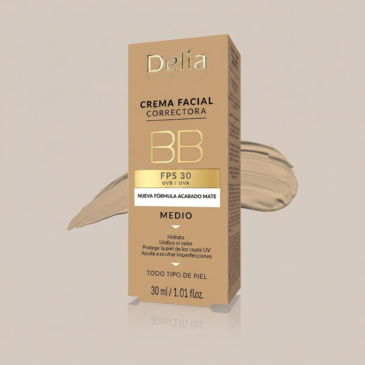 Delia BB Cream SPF 30 - Medium (30ml)