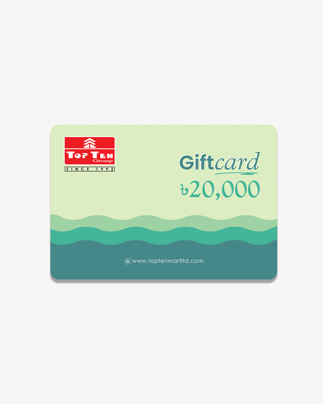 Prepaid gift card 20000