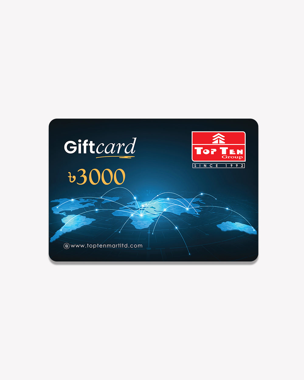Prepaid gift card 3000