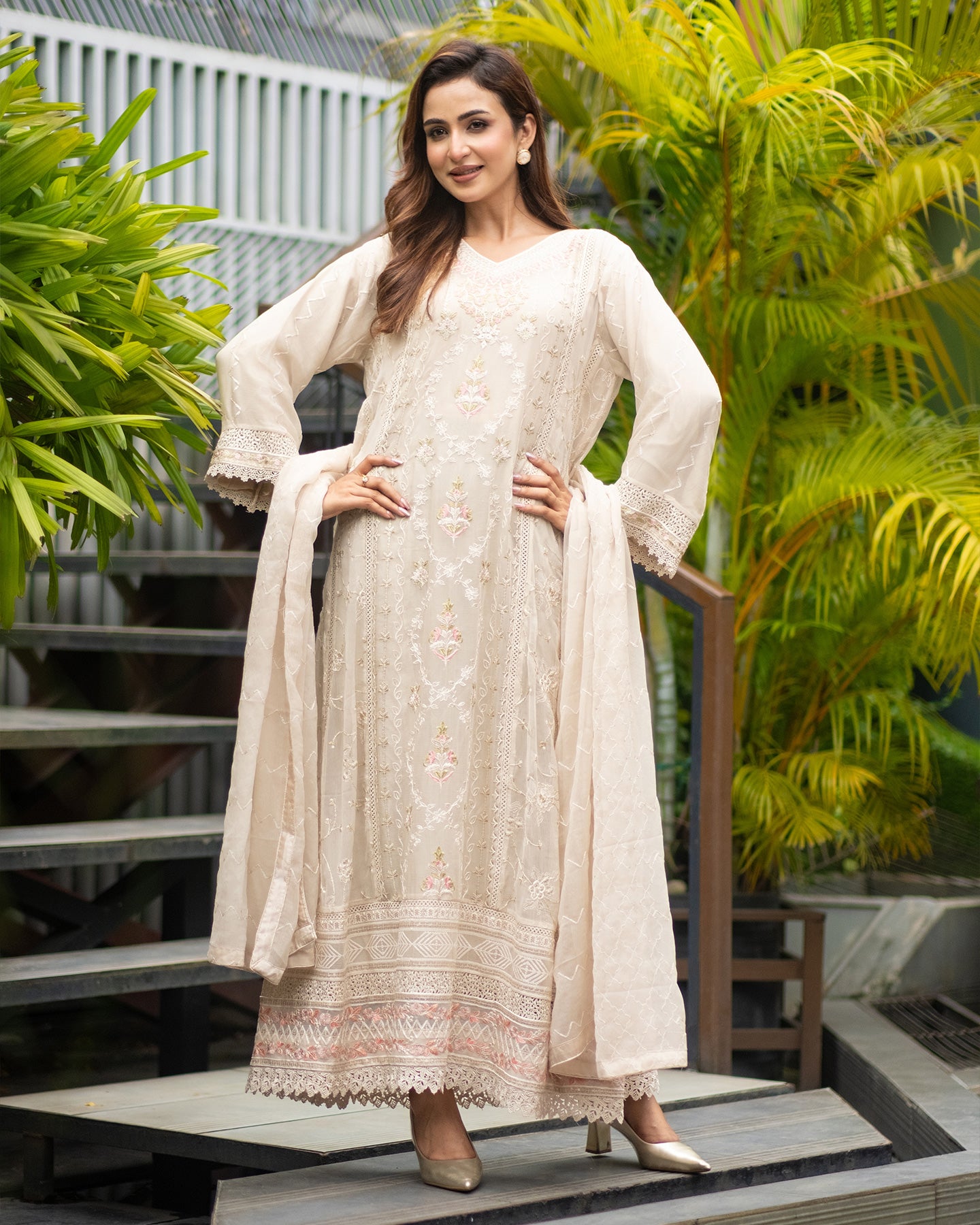 Agha Noor Stitched Gown