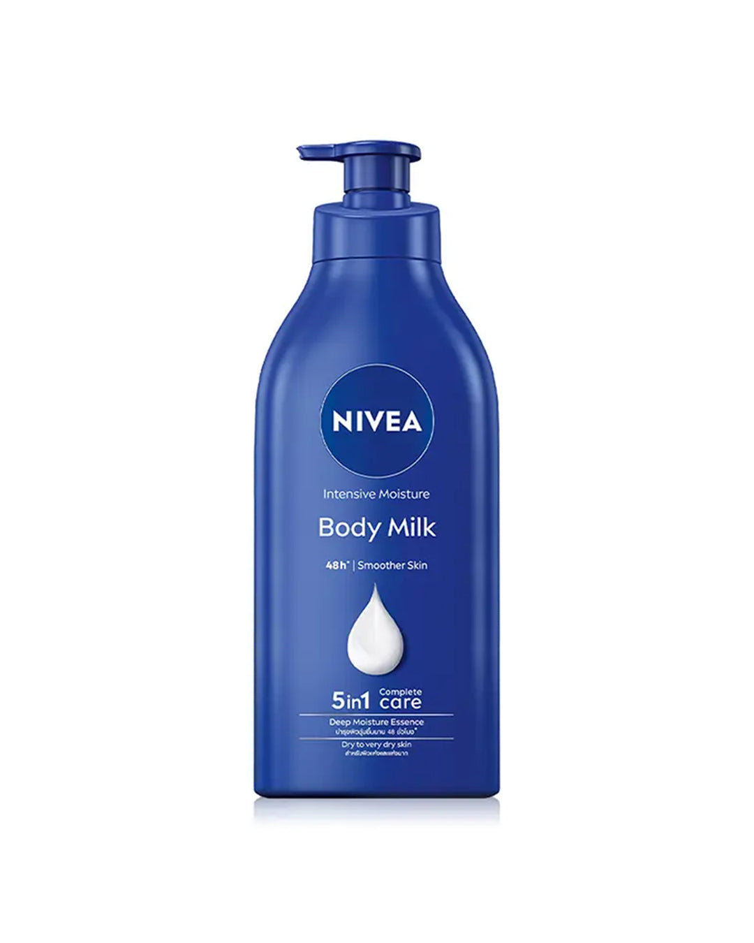 NIVEA Intensive Moisture Body Milk 550ml blue pump bottle