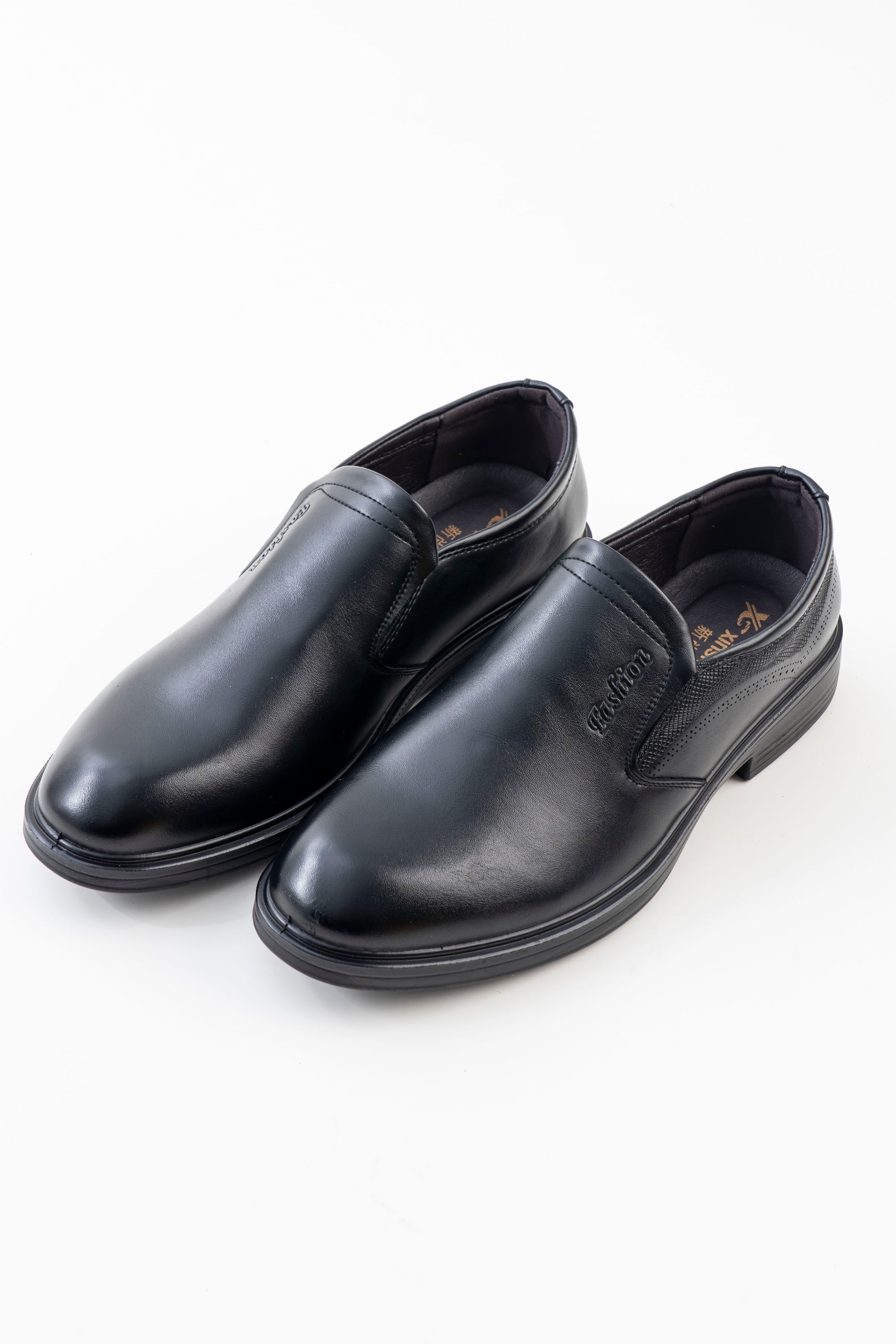 Men's Black Slip-On Formal Shoes