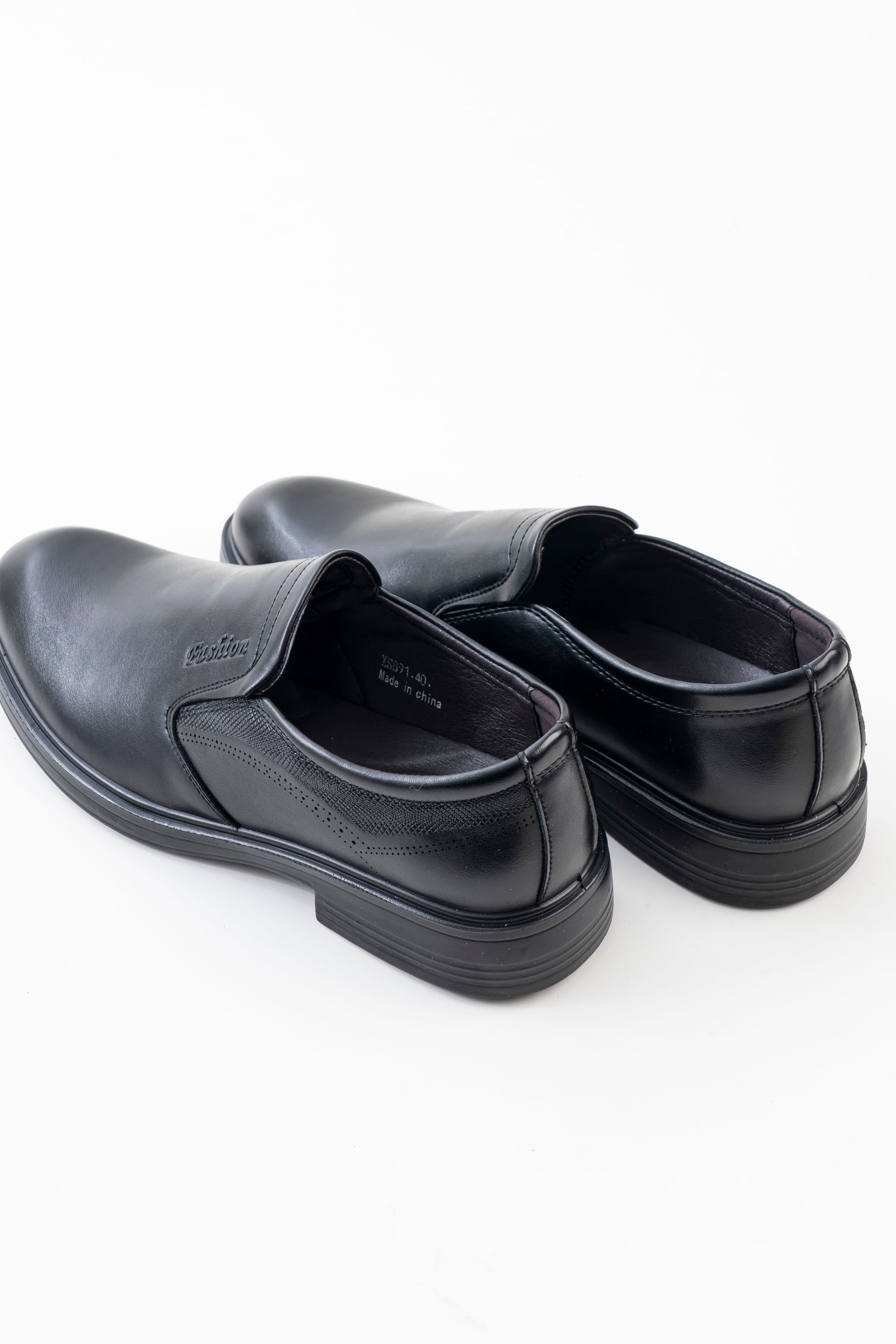 Men's Black Slip-On Formal Shoes