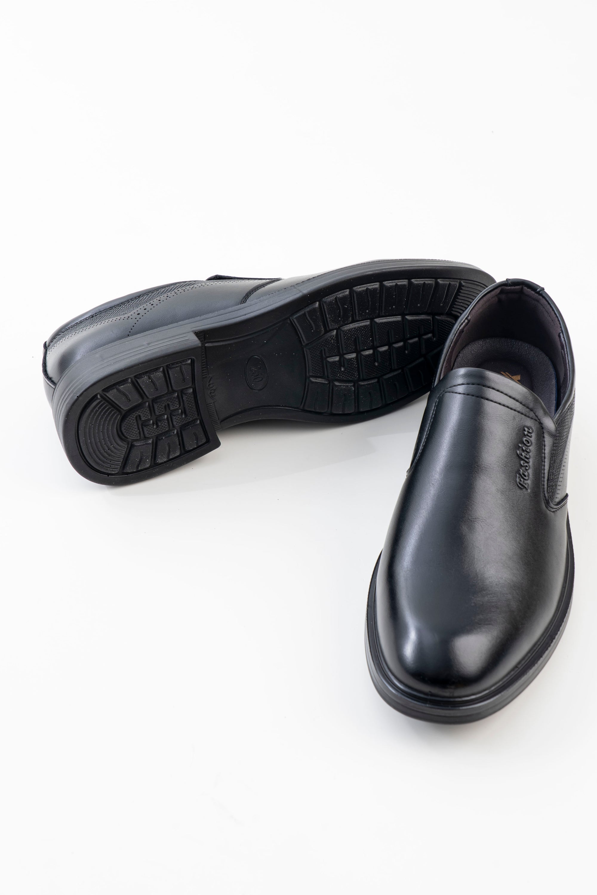 Men's Black Slip-On Formal Shoes
