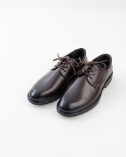 Men's Brown Plain-Toe Lace-Up Formal Shoes
