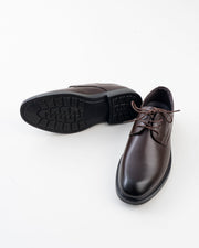 Men's Brown Plain-Toe Lace-Up Formal Shoes