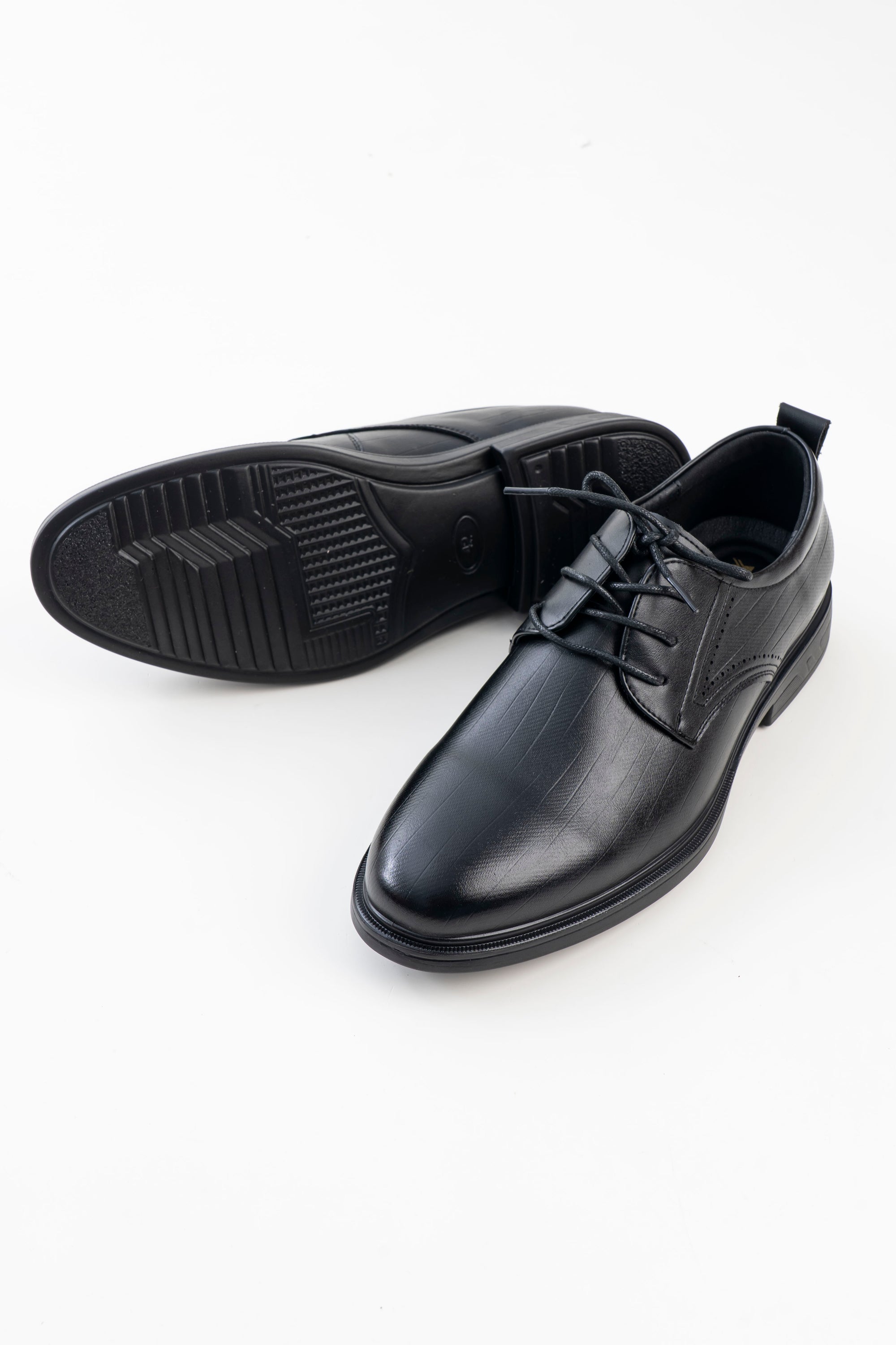 Men's Black Lace-Up Formal Shoes