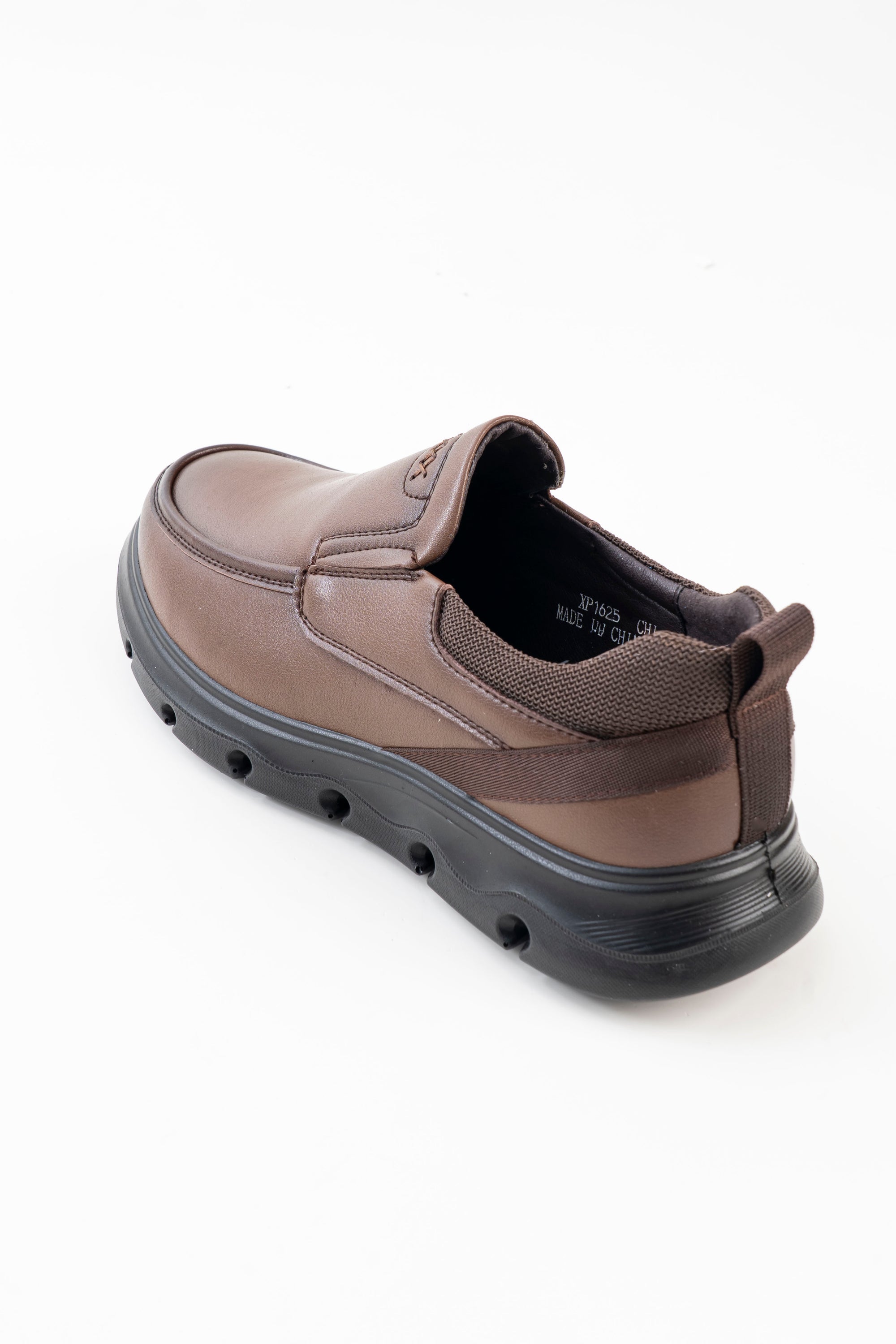 Men's Brown Chunky-Sole Slip-On Casual Shoes
