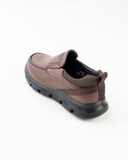 Men's Brown Chunky-Sole Slip-On Casual Shoes