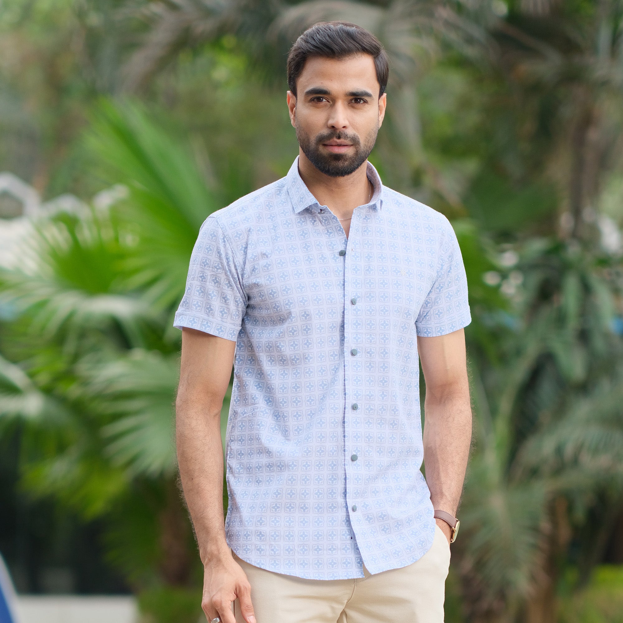 Men's Casual Half Shirt