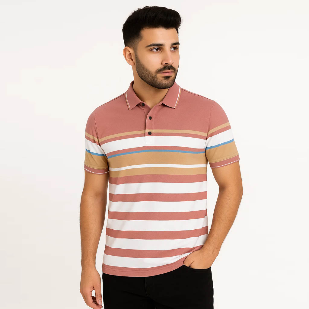 Men’s Stripe Polo