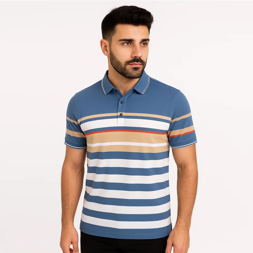 Men’s Stripe Polo