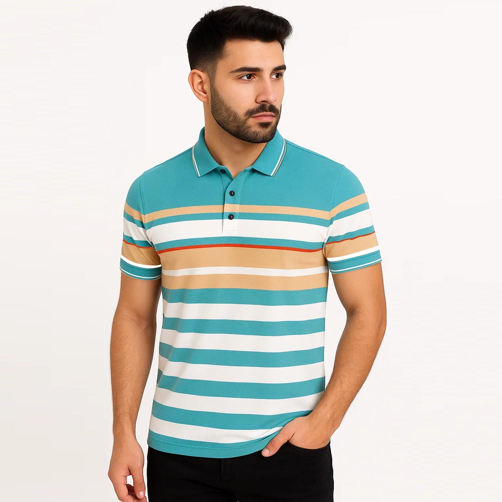 Men’s Stripe Polo