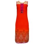 Ladies Kurti Indian with Unstitched Sleeves