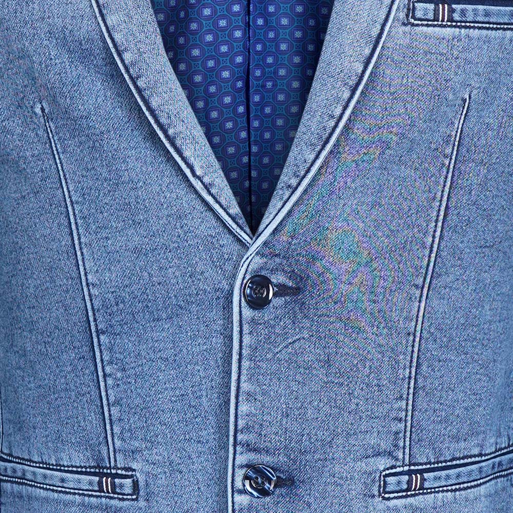 3 Men’s Denim Blazer - Image 3