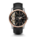 Fossil Mechanical Twist Chronograph Black Dial Men's Watch- ME1099